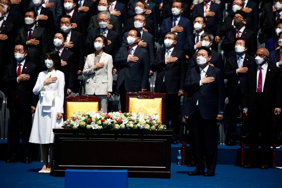 Những hình ảnh trong lễ nhậm chức Tổng thống Hàn Quốc Yoon Suk Yeol