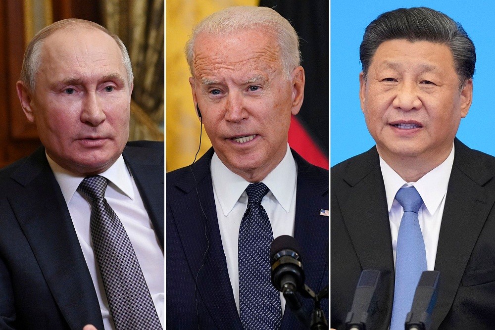 Cuộc họp đặc biệt APEC về Covid-19 đã đưa Tổng thống Mỹ Joe Biden, Chủ tịch Trung Quốc Tập Cận Bình và Tổng thống Nga Vladimir Putin cùng tham gia vào một cuộc điện đàm trực tuyến. (Nguồn: NYP)