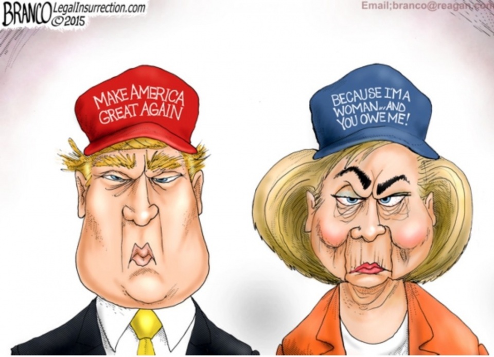 got chan achilles cua ong trump va ba clinton