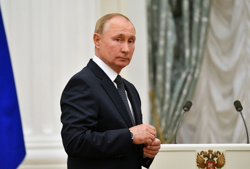 Điện Kremlin thông báo về tình hình sức khỏe của Tổng thống Nga Vladimir Putin. (Nguồn: Reuters)