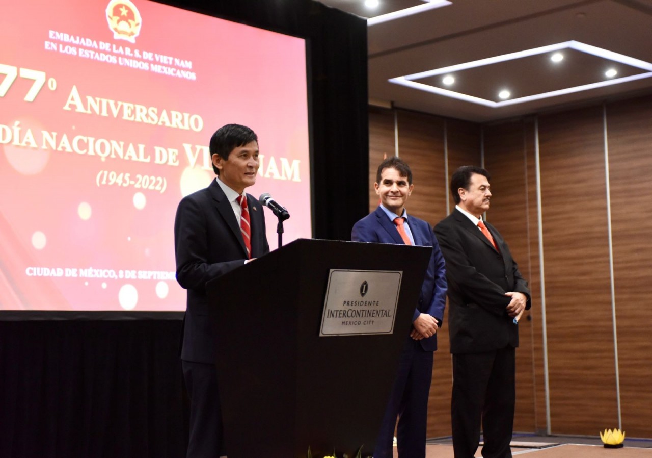Trang trọng kỷ niệm 77 năm Quốc khánh Việt Nam tại Mexico