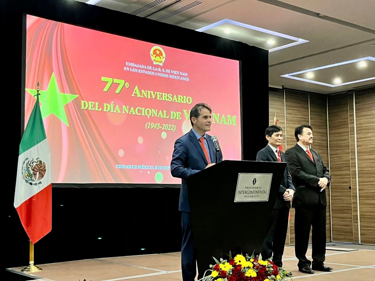 Trang trọng kỷ niệm 77 năm Quốc khánh Việt Nam tại Mexico