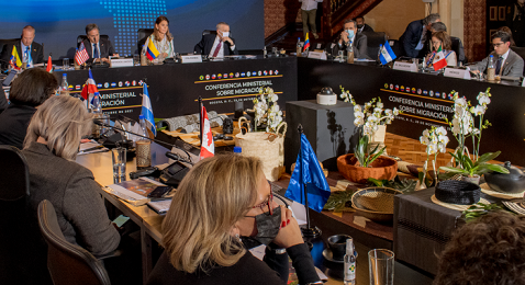 Ngoại trưởng Colombia đã chủ trì Hội nghị Ngoại trưởng châu Mỹ về di cư ngày 20/10. (Nguồn: Bộ Ngoại giao Colombia) Ngoại trưởng Colombia đã chủ trì Hội nghị Ngoại trưởng châu Mỹ về di cư ngày 20/10. (Nguồn: Bộ Ngoại giao Colombia)