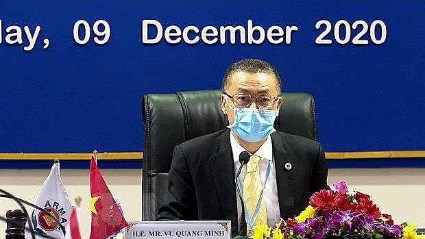Đại sứ Vũ Quang Minh chủ trì cuộc họp ARMAC 14. (Nguồn: TTXVN)