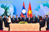 Việt Nam - Lào: Ký 6 văn kiện hợp tác trên các lĩnh vực