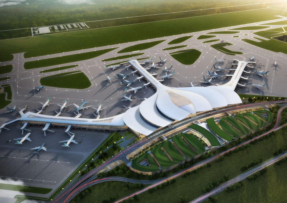 Phối cảnh dự án sân bay Long Thành, Đồng Nam. (Nguồn: ACV)