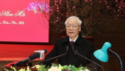 Tổng Bí thư Nguyễn Phú Trọng thăm, chúc Tết Đảng bộ, chính quyền và nhân dân Thủ đô Hà Nội