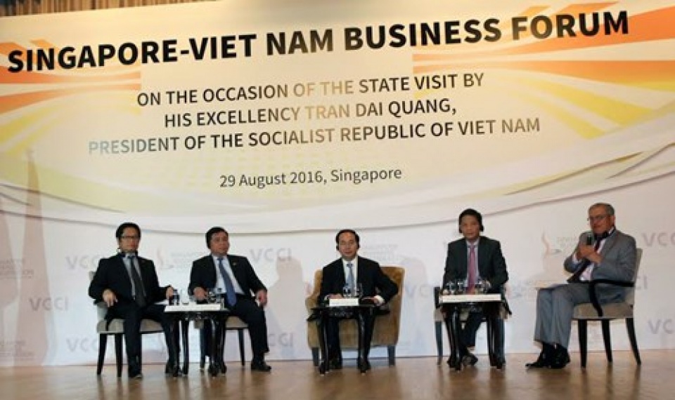 Thắt chặt quan hệ đối tác thương mại song phương Việt Nam - Singapore that chat quan he doi tac thuong mai song phuong viet nam singapore