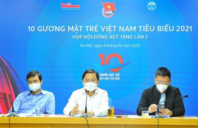 Bí thư thứ Nhất Trung ương Đoàn Nguyễn Anh Tuấn, Chủ tịch Hội đồng xét tặng Giải thưởng Gương mặt trẻ Việt Nam tiêu biểu năm 2021. (Nguồn: TTXVN)