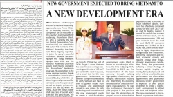 Báo Iran: Chính phủ mới được kỳ vọng đưa Việt Nam vào thời kỳ phát triển thịnh vượng mới