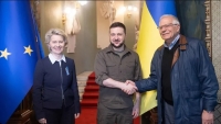 Ảnh ấn tượng tuần (4-10/4): Nga-Ukraine ‘đấu khẩu’ về vụ việc ở Bucha, EU đánh giá mức độ sẵn sàng gia nhập của Kiev, tượng Thành Cát Tư Hãn khổng lồ