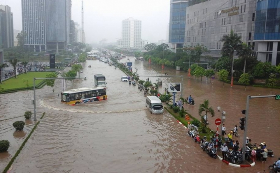 neu xay ra mua lon ha noi se co 15 diem ngap ung