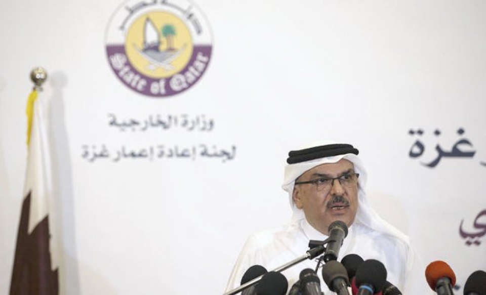 cang thang vung vinh qatar quyet dinh vien tro cho dai gaza