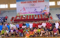 Công đoàn Bộ Ngoại giao và UBND TP Sầm Sơn, Thanh Hóa giao lưu thể thao