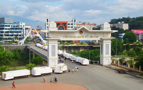 Cửa khẩu Quốc tế Lào Cai. (Nguồn: ĐT&KD)