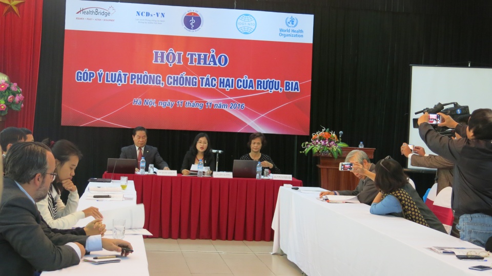 Hội thảo "Góp ý Luật phòng, chống tác hại của rượu, bia” hoi thao gop y luat phong chong tac hai cua ruou bia