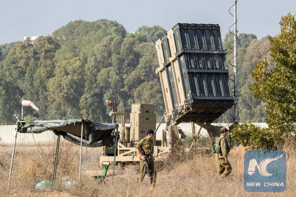 israel tang cuong phong thu ten lua o tel aviv