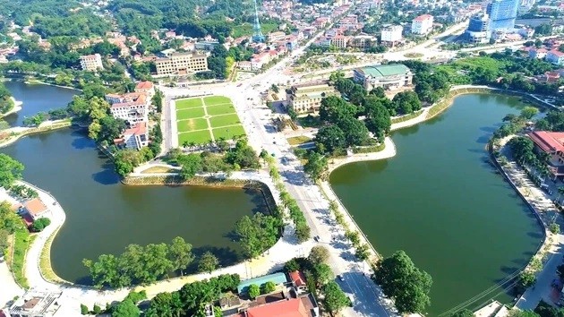 Trung tâm TP Yên Bái. (Ảnh: Cổng TTĐT tỉnh Yên Bái).