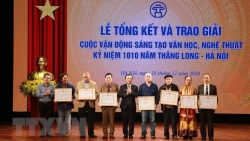 55 tác phẩm đoạt giải sáng tạo văn học, nghệ thuật kỷ niệm 1010 năm Thăng Long-Hà Nội