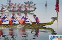Náo nhiệt Lễ hội bơi chải thuyền rồng Hà Nội mở rộng 2018