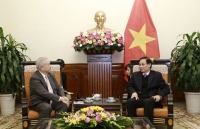 Thứ trưởng Ngoại giao Lê Hoài Trung tiếp Chủ tịch Hội Hữu nghị Nhật - Việt khu vực Kansai