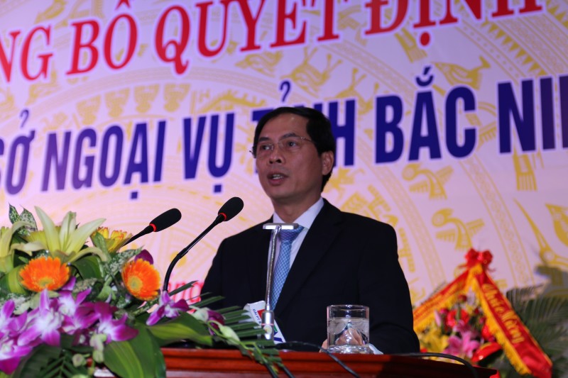 Lễ công bố quyết định thành lập Sở Ngoại vụ tỉnh Bắc Ninh le cong bo quyet dinh thanh lap so ngoai vu tinh bac ninh
