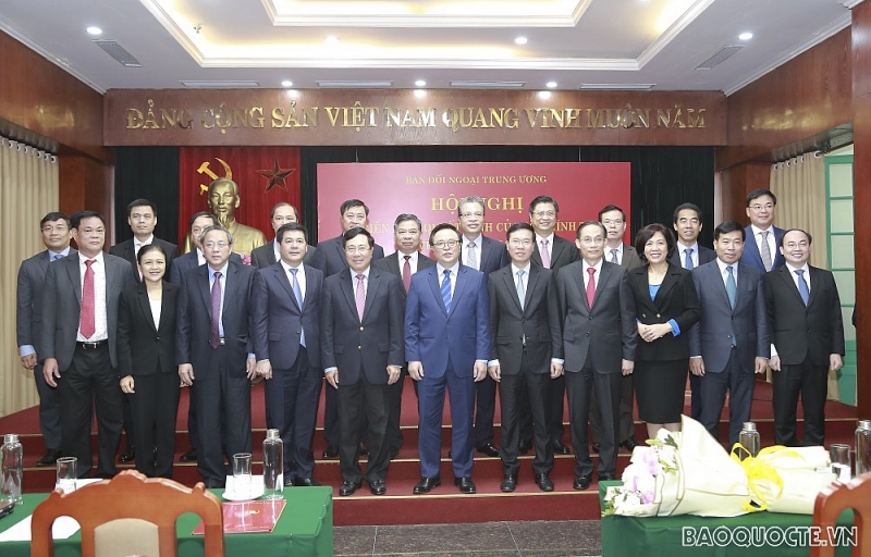 Hội nghị triển khai quyết định của Bộ Chính trị về nhân sự Trưởng Ban Đối ngoại Trung ương