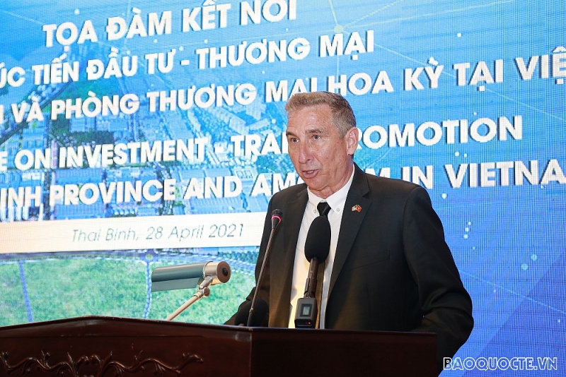 Tọa đàm kết nối, xúc tiến đầu tư Thái Bình và Hiệp hội Thương mại Hoa Kỳ tại Việt Nam