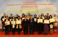 le trao bang khen cua chu nhiem uy ban cong tac ve cac to chuc phi chinh phu nuoc ngoai