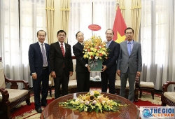 Thứ trưởng Nguyễn Quốc Dũng tiếp Đại sứ Vương quốc Campuchia đến chúc mừng dịp Quốc khánh Việt Nam