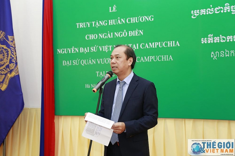 Vương quốc Campuchia tri ân công lao của cố Đại sứ Việt Nam tại Campuchia Ngô Điền vuong quoc campuchia tri an cong lao cua co dai su viet nam tai campuchia ngo dien