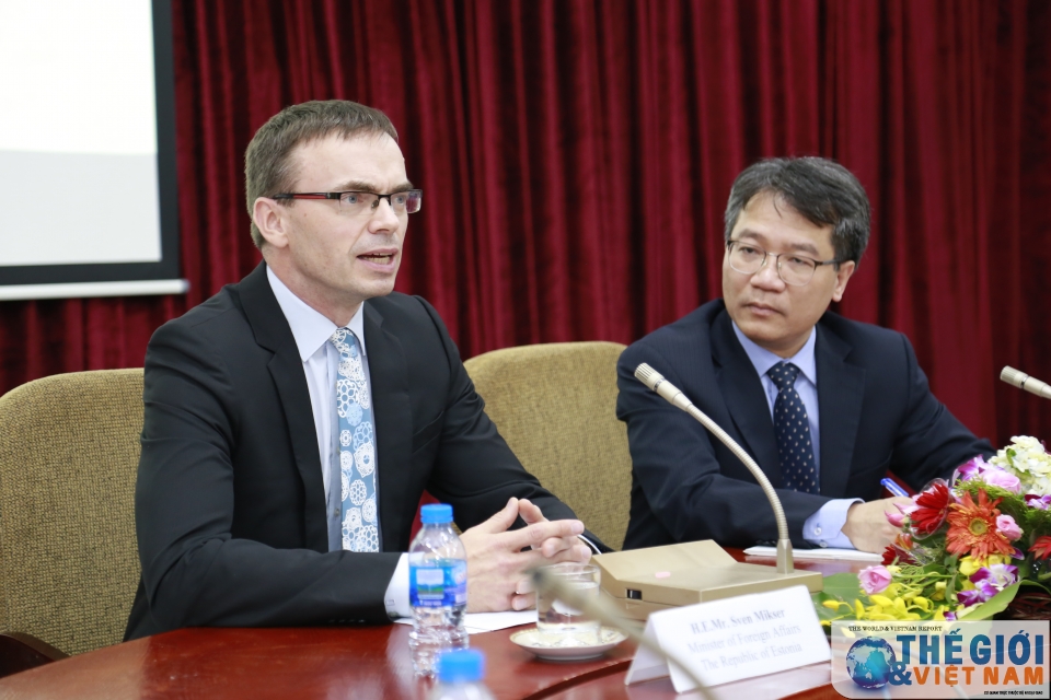 bo truong ngoai giao estonia noi chuyen tai hoc vien ngoai giao