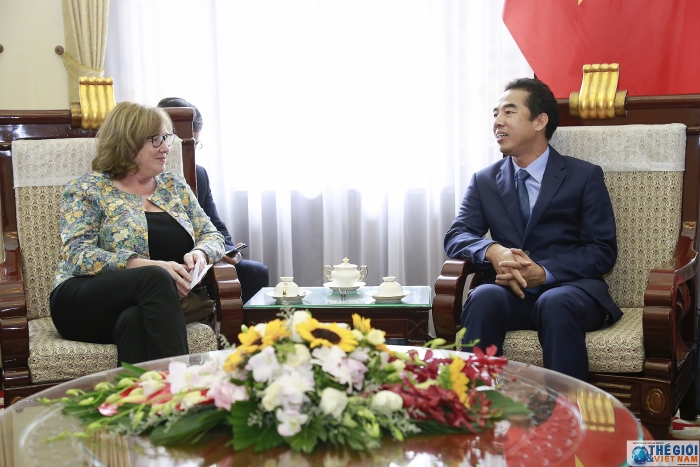 thu truong ngoai giao to anh dung tiep nhom nghi si huu nghi phap viet tai thuong vien phap