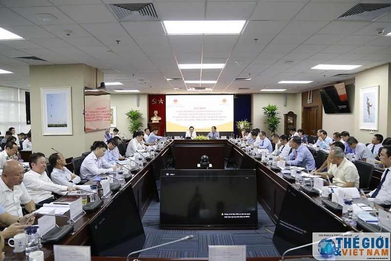 lanh dao uy ban quan ly von nha nuoc tai doanh nghiep toa dam voi cac truong co quan dai dien viet nam o nuoc ngoai