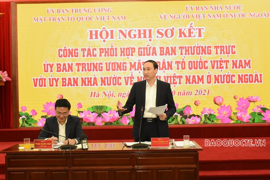 Hội nghị sơ kết công tác phối hợp giữa Ban Thường trực Ủy ban Trung ương  Mặt trận Tổ quốc Việt Nam và Ủy ban Nhà nước về người Việt Nam ở nước ngoài