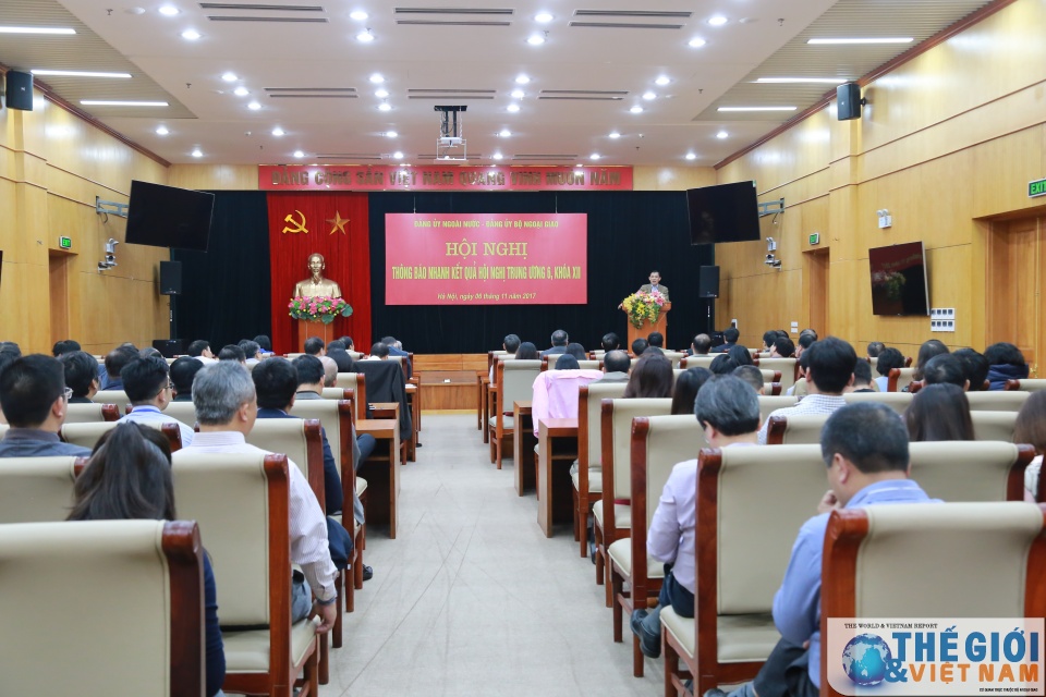 dang uy bo ngoai giao to chuc hoi nghi thong bao nhanh ket qua hoi nghi trung uong 6 khoa xii