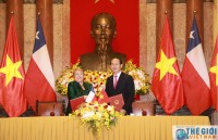 Chủ tịch nước Trần Đại Quang hội đàm với Tổng thống Chile