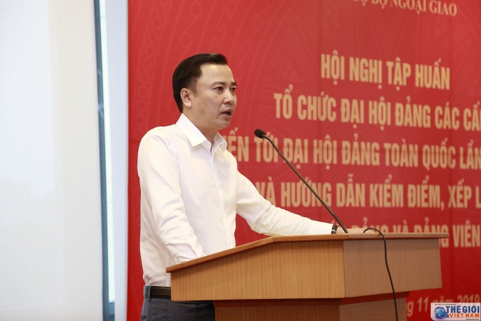 dang uy bo ngoai giao to chuc hoi nghi tap huan