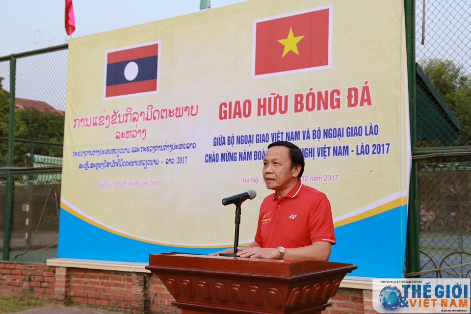 Bộ Ngoại giao Việt - Lào tổ chức giao lưu thể thao hữu nghị bo ngoai giao viet lao to chuc giao luu the thao huu nghi