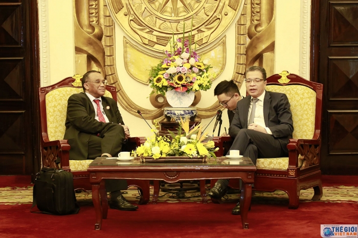 Thứ trưởng Ngoại giao Đặng Minh Khôi tiếp Cao ủy phụ trách kinh tế của Ủy ban Liên minh châu Phi thu truong ngoai giao dang minh khoi tiep cao uy phu trach kinh te cua uy ban lien minh chau phi