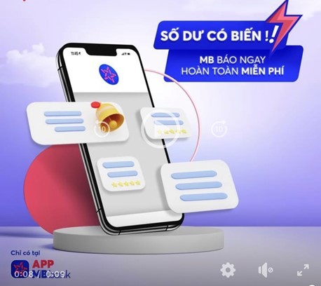 Số dư có biến, MB báo ngay hoàn toàn miễn phí trên app MBBank Số dư có biến, MB báo ngay hoàn toàn miễn phí trên app MBBank
