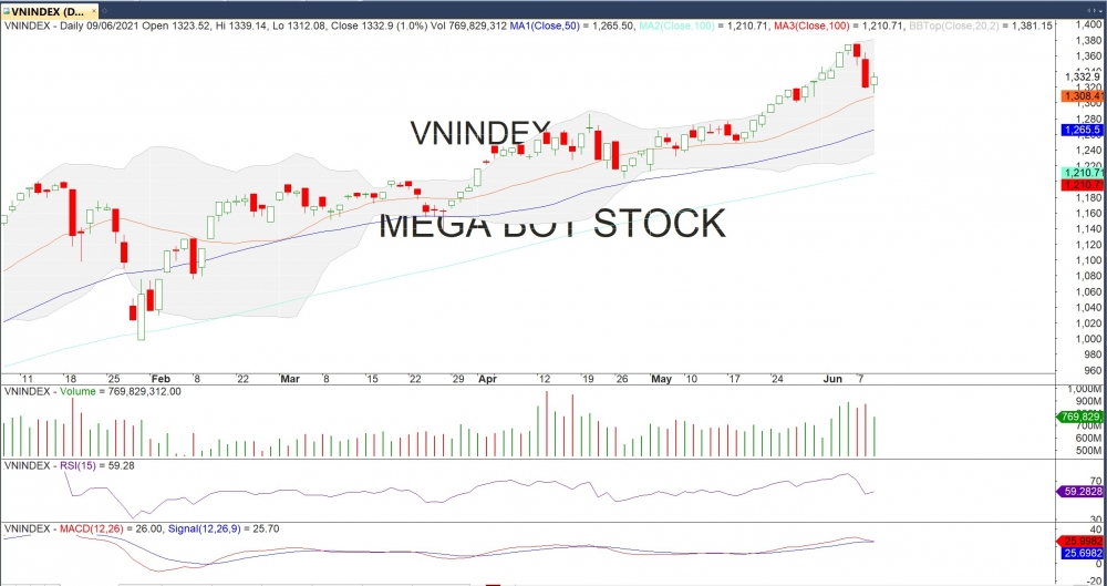 Thị trường chứng khoán ngày 9/6: Tụt dốc khôns