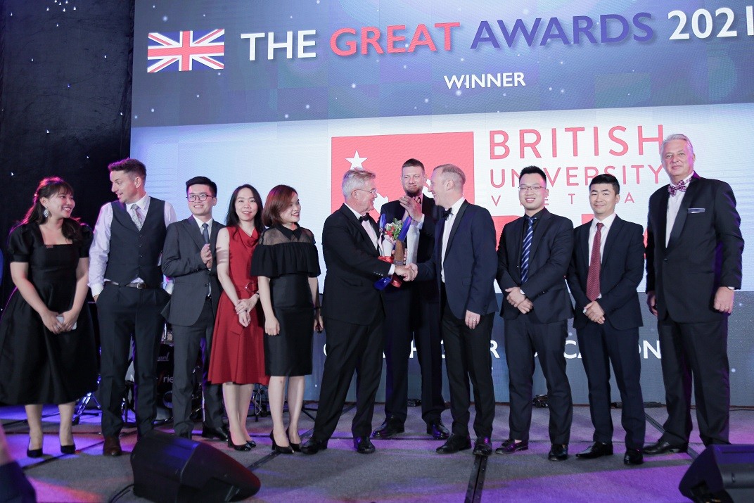 BUV nhận giải thưởng “Great Higher Education” (Trường đại học tiêu biểu) của Hiệp hội Doanh nghiệp Anh Quốc tại Việt Nam (BritCham Vietnam)