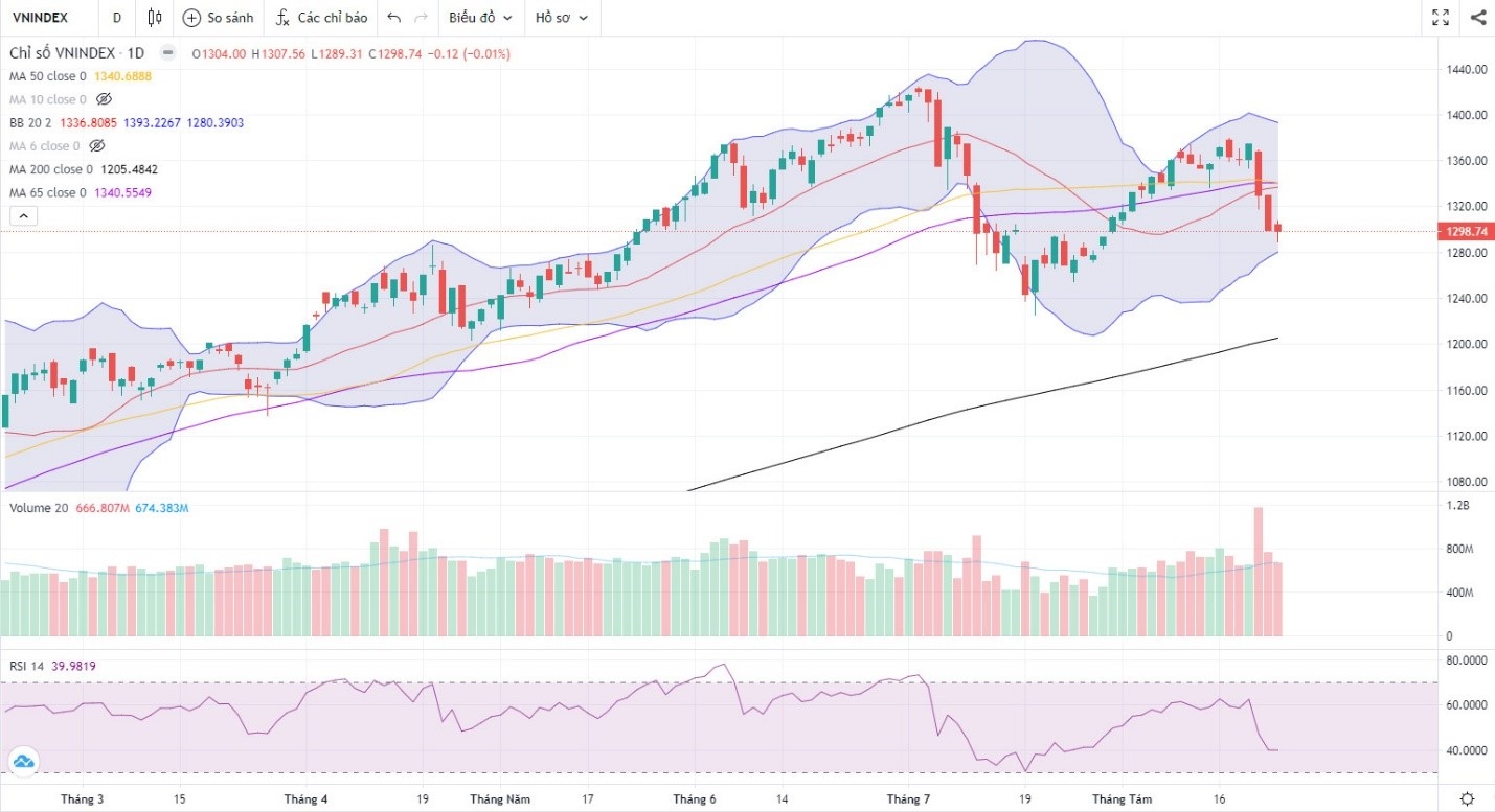 Đồ thị Vnindex. (Nguồn: Fireant.vn)
