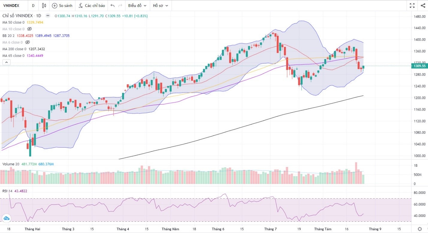 Đồ thị Vnindex. (Nguồn: Fireant.vn) Đồ thị Vnindex. (Nguồn: Fireant.vn)
