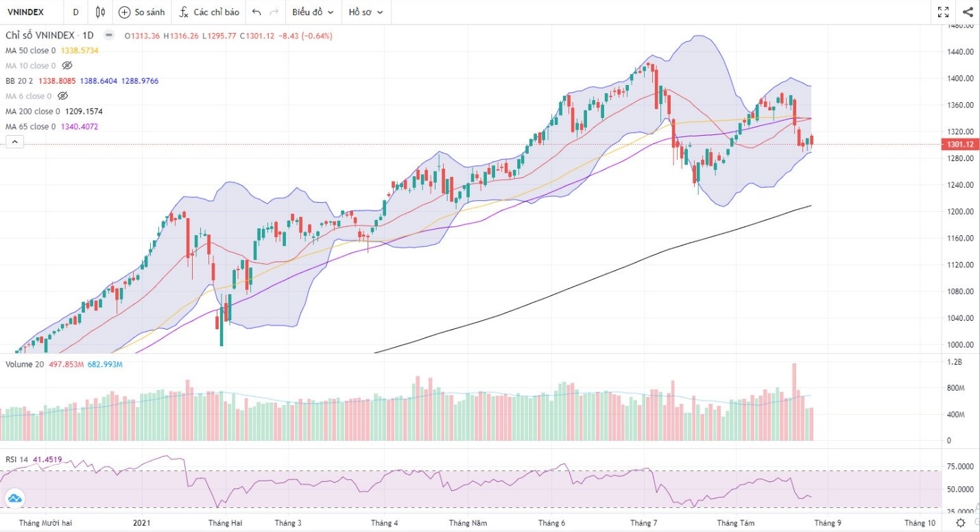 Đồ thị Vnindex. (Nguồn: Fireant.vn)