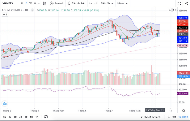 Đồ thị Vnindex. (Nguồn: Fireant.vn) Đồ thị Vnindex. (Nguồn: Fireant.vn)