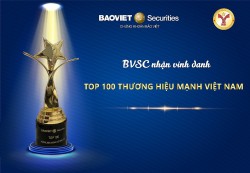 Chứng khoán Bảo Việt vào Top 100 thương hiệu mạnh Việt Nam