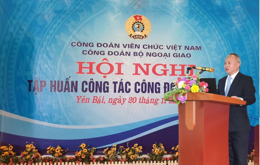 Hội nghị tập huấn của Công đoàn Bộ Ngoại giao về sửa đổi, hướng dẫn thi hành Điều lệ Công đoàn