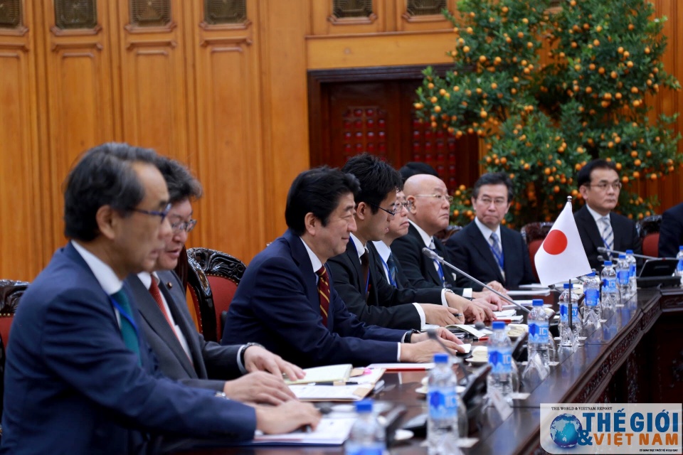 Lễ đón Thủ tướng Nhật Bản Shinzo Abe thăm Việt Nam le don thu tuong nhat ban shinzo abe tham viet nam